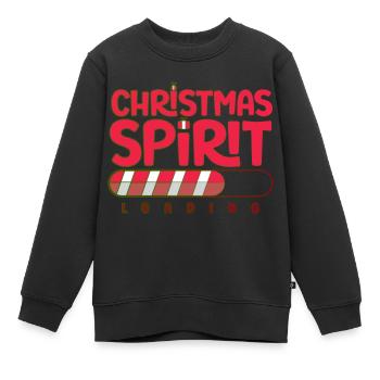 Christmas spirit loading - Kinder Premium Organic Sweatshirt - Schwarz - Vorne - AI Model Kid Female (0cm)