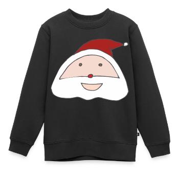 weihnachtsmann - Kinder Premium Organic Sweatshirt - Schwarz - Vorne - AI Model Kid Female (0cm)