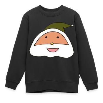weihnachtsmann - Kinder Premium Organic Sweatshirt - Schwarz - Vorne - AI Model Kid Female (0cm)