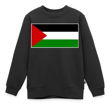Palestine - Sweat Premium enfant bio - noir - Devant - AI Model Kid Female (0cm)