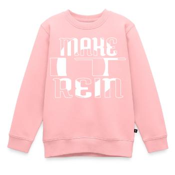 Bodybuilder Animal Awesome Dinosaur Fan Dino - Kids Premium Organic Sweatshirt - rose - Front - AI Model Kid Female (0cm)