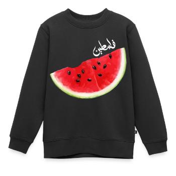 Il ne s’agit pas d’une collection de pastèques Palestine - Sweat Premium enfant bio - noir - Devant - AI Model Kid Female (0cm)