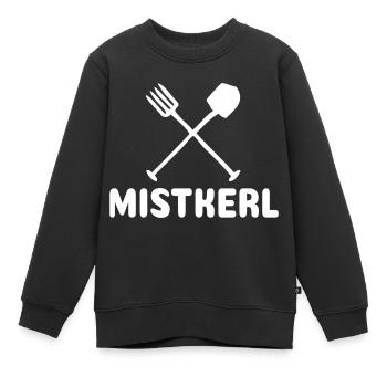 bâtard blanc - Sweat Premium enfant bio - noir - Devant - AI Model Kid Female (0cm)