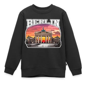 Berlin seit 1237 (2) - Kinder Premium Organic Sweatshirt - Schwarz - Vorne - AI Model Kid Female (0cm)