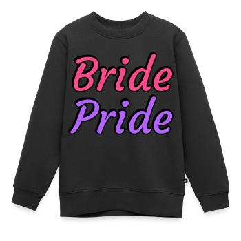 Braut Pride - Lesbische Hochzeit - Kinder Premium Organic Sweatshirt - Schwarz - Vorne - AI Model Kid Female (0cm)
