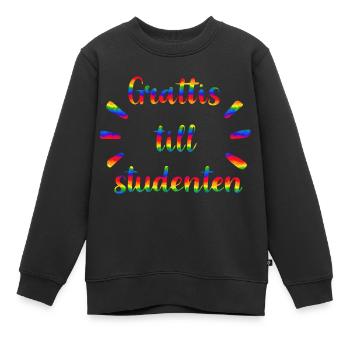 Remise des diplômes de la classe 2024 Fête de remise des diplômes du lycée - Sweat Premium enfant bio - noir - Devant - AI Model Kid Female (0cm)