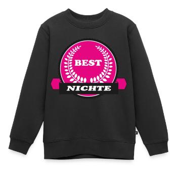 COUSIN NEVEU FRERE - Sweat Premium enfant bio - noir - Devant - AI Model Kid Female (0cm)