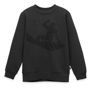 Surfer Maze (schwarze Version) - Kinder Premium Organic Sweatshirt - Schwarz - Vorne - AI Model Kid Female (0cm)