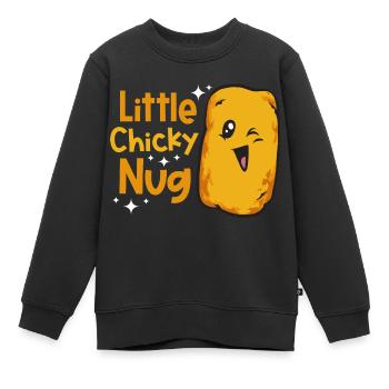 Chicken Nugget Liebhaber Chicken Nuggets - Kinder Premium Organic Sweatshirt - Schwarz - Vorne - AI Model Kid Female (0cm)