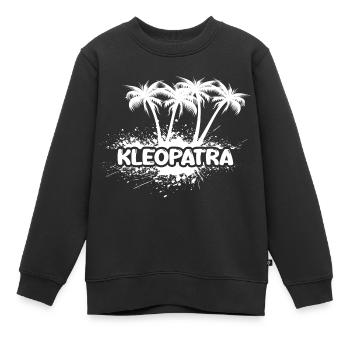 Party Kleopatra - Kinder Premium Organic Sweatshirt - Schwarz - Vorne - AI Model Kid Female (0cm)