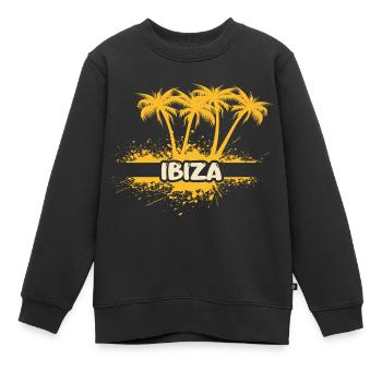 Ibiza als Party - Kinder Premium Organic Sweatshirt - Schwarz - Vorne - AI Model Kid Female (0cm)