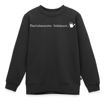 Überlebensrate Unbekannt Pflanzen Gärtner Humor - Kinder Premium Organic Sweatshirt - Schwarz - Vorne - AI Model Kid Female (0cm)