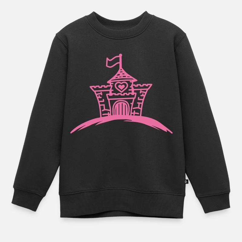 castle - Sweat Premium enfant bio - noir