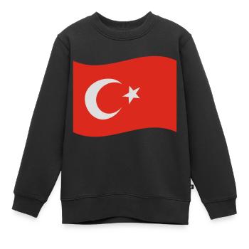 turquie - Sweat Premium enfant bio - noir - Devant - AI Model Kid Female (0cm)