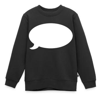 Blase (weiß) - Kinder Premium Organic Sweatshirt - Schwarz - Vorne - AI Model Kid Female (0cm)