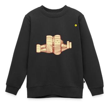 CHATEAU D'ANGERS - Sweat Premium enfant bio - noir - Devant - AI Model Kid Female (0cm)