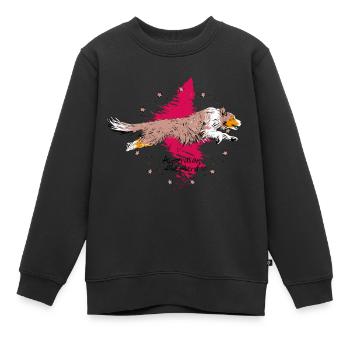 Australian Shepherd, red merle - Sweat Premium enfant bio - noir - Devant - AI Model Kid Female (0cm)