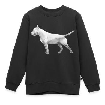 Bullterrier - Kinder Premium Organic Sweatshirt - Schwarz - Vorne - AI Model Kid Female (0cm)