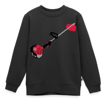 Motorsense_d1 - Kinder Premium Organic Sweatshirt - Schwarz - Vorne - AI Model Kid Female (0cm)