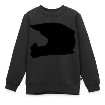 Casque - Sweat Premium enfant bio - noir - Devant - AI Model Kid Female (0cm)