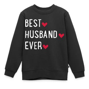 Bester Ehemann - Kinder Premium Organic Sweatshirt - Schwarz - Vorne - AI Model Kid Female (0cm)