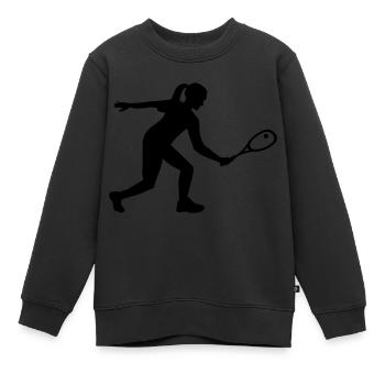 Squash - Kinder Premium Organic Sweatshirt - Schwarz - Vorne - AI Model Kid Female (0cm)