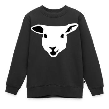 Schaf, Lamm - Kinder Premium Organic Sweatshirt - Schwarz - Vorne - AI Model Kid Female (0cm)