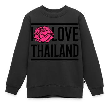 i love thailand - Kinder Premium Organic Sweatshirt - Schwarz - Vorne - AI Model Kid Female (0cm)