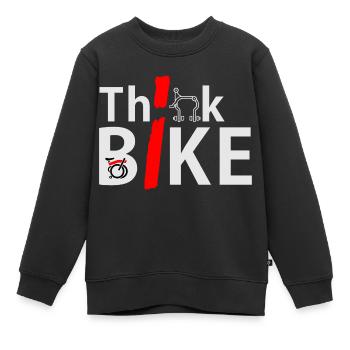 CHAINSTORY x Think Bike .... Brompton - Sweat Premium enfant bio - noir - Devant - AI Model Kid Female (0cm)