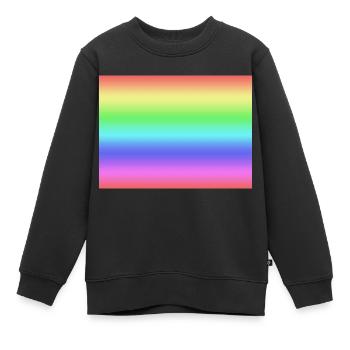 arc en ciel - Sweat Premium enfant bio - noir - Devant - AI Model Kid Female (0cm)