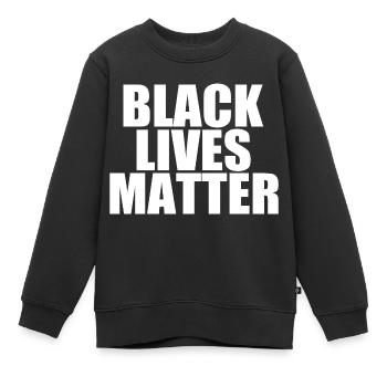 Black lives matter - Kinder Premium Organic Sweatshirt - Schwarz - Vorne - AI Model Kid Female (0cm)
