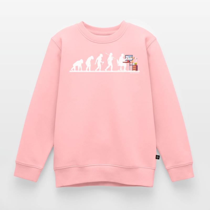 Evolution Nerd Geek Hacker Coder Programmierer Kinder Premium Organic Sweatshirt
