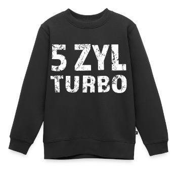 5 Zylinder Fünf Zylinder - Kinder Premium Organic Sweatshirt - Schwarz - Vorne - AI Model Kid Female (0cm)