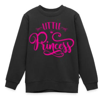 Little princess - Sweat Premium enfant bio - noir - Devant - AI Model Kid Female (0cm)