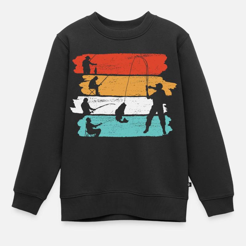 Pêcheur pêcheur pêcheur - Sweat Premium enfant bio - noir