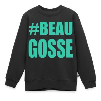 - GUTAUSSEHEND. - DAD. - HUMOR. MANN. MANN, MANN. Party - Kinder Premium Organic Sweatshirt - Schwarz - Vorne - AI Model Kid Female (0cm)