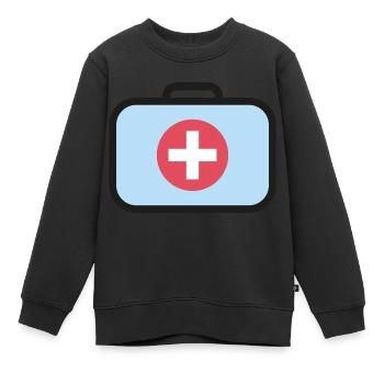 Arzt Medizin Koffer - Kinder Premium Organic Sweatshirt - Schwarz - Vorne - AI Model Kid Female (0cm)
