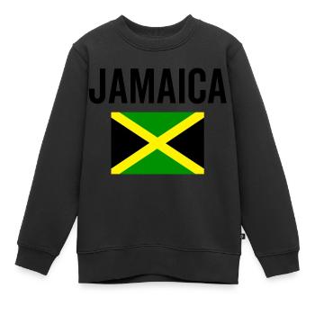 Jamaika Jamaika Flagge - Kinder Premium Organic Sweatshirt - Schwarz - Vorne - AI Model Kid Female (0cm)