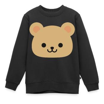 Bär Bear - Kinder Premium Organic Sweatshirt - Schwarz - Vorne - AI Model Kid Female (0cm)