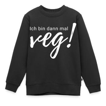 Vegane Veganerin Veganismus Vegetarier Spruch - Kinder Premium Organic Sweatshirt - Schwarz - Vorne - AI Model Kid Female (0cm)
