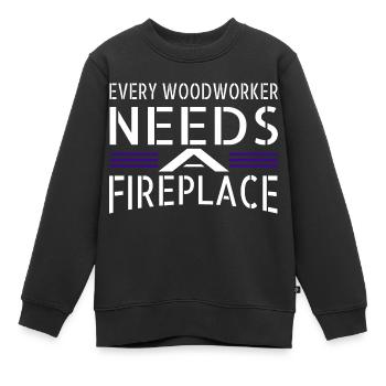 présenter des outils de marteau-piqueur d’apprenti geek - Sweat Premium enfant bio - noir - Devant - AI Model Kid Female (0cm)