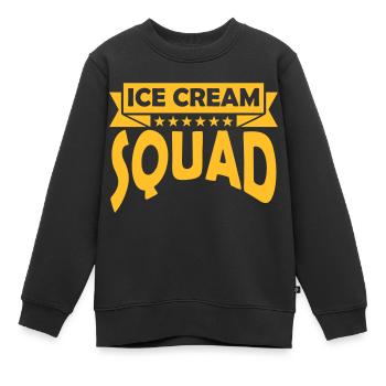 Freunde Ice Cream Squad - Kinder Premium Organic Sweatshirt - Schwarz - Vorne - AI Model Kid Female (0cm)