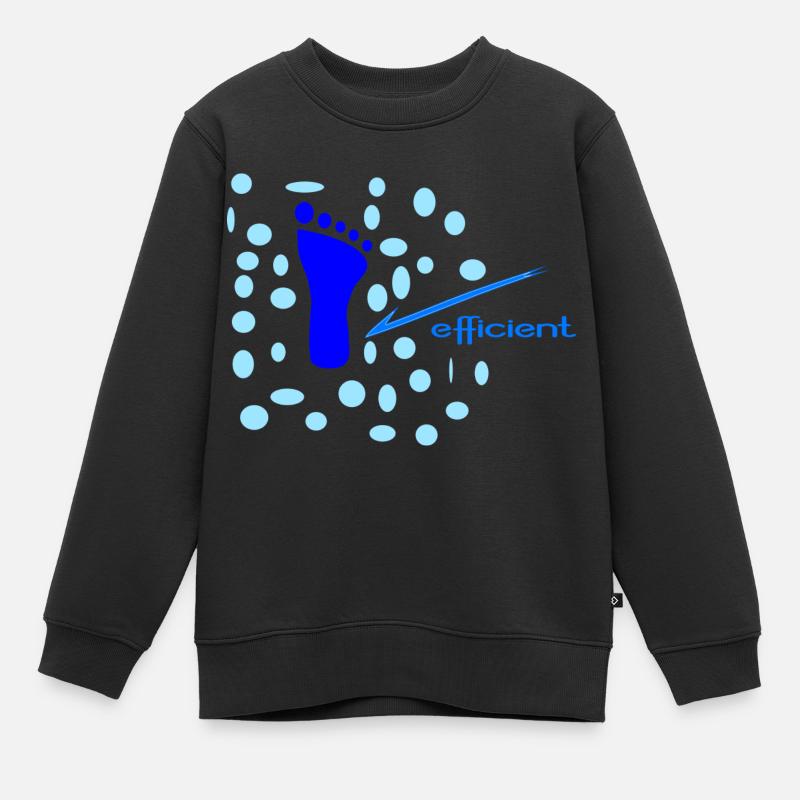 Pied - Sweat Premium enfant bio - noir