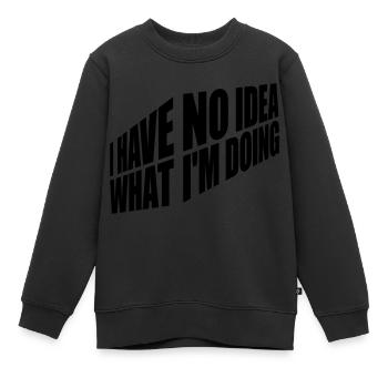 Aucune idée - Sweat Premium enfant bio - noir - Devant - AI Model Kid Female (0cm)