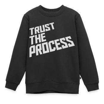 faire confiance au processus Devis - Sweat Premium enfant bio - noir - Devant - AI Model Kid Female (0cm)