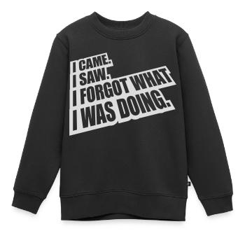 I came saw forget - Kinder Premium Organic Sweatshirt - Schwarz - Vorne - AI Model Kid Female (0cm)