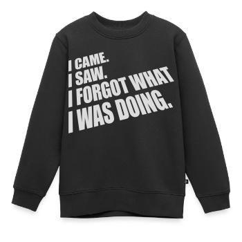 I came saw forget - Kinder Premium Organic Sweatshirt - Schwarz - Vorne - AI Model Kid Female (0cm)