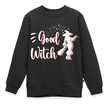 Good Witch Geschenk für Frauen und Freundinnen - Kinder Premium Organic Sweatshirt - Schwarz - Vorne - AI Model Kid Female (0cm)