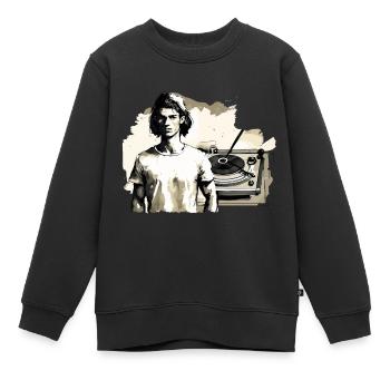 Nicht loslassen - Kinder Premium Organic Sweatshirt - Schwarz - Vorne - AI Model Kid Female (0cm)
