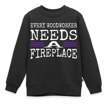 emploi anniversaire cadeau arboriculteurs cadeau marteau-piqueur - Sweat Premium enfant bio - noir - Devant - AI Model Kid Female (0cm)